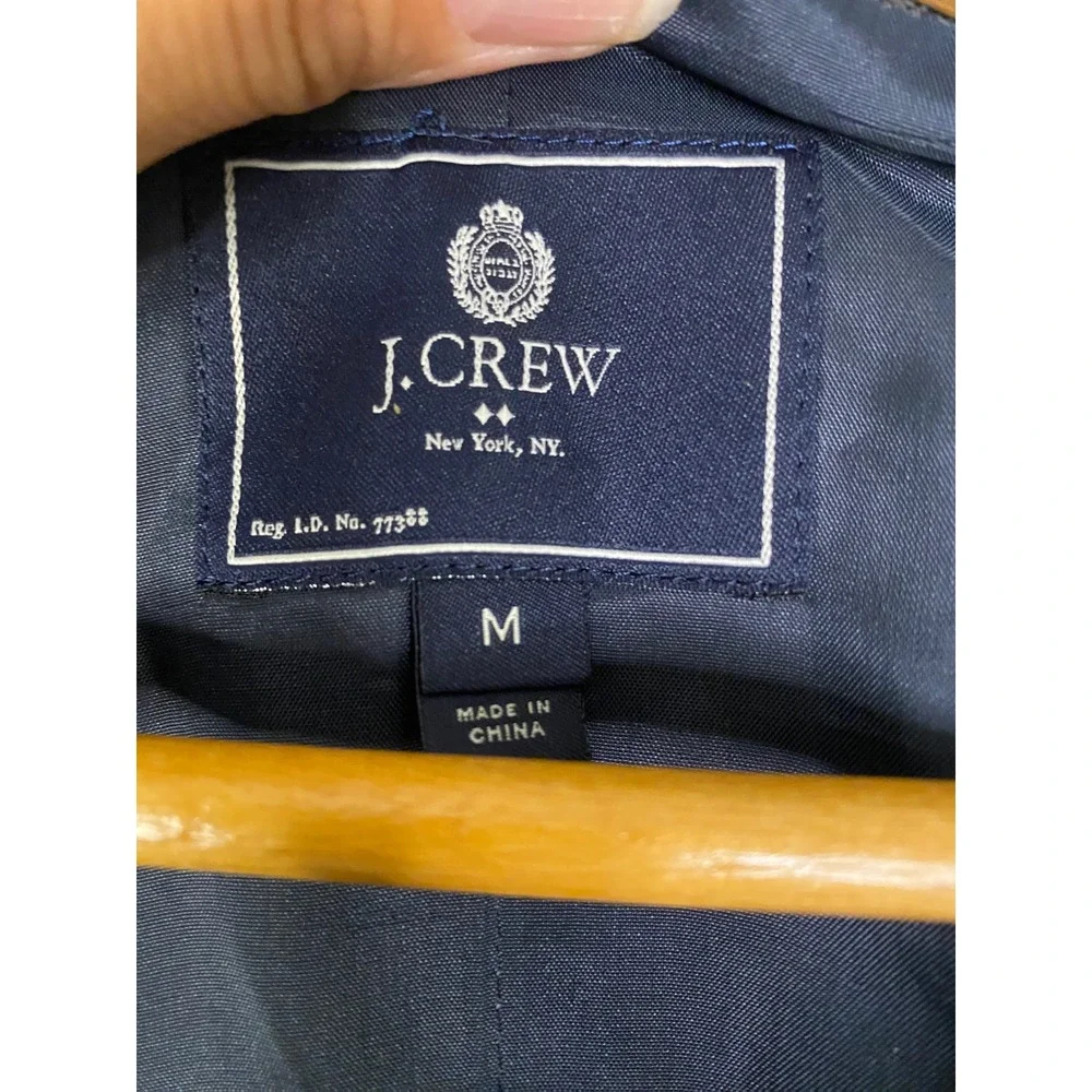 J.Crew Mens Herringbone Wool Blend Vest Gray Charcoal Size M Preppy Academia